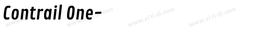 Contrail One字体转换